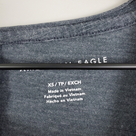 American Eagle Gray top XS - Picture 3 of 5
